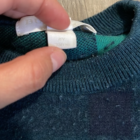 Burberry 4Y Redbury Check Sweater - Picture 4 of 5